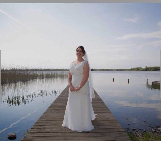 Beautiful Christina in her Alexia Gown