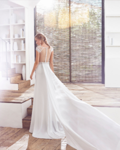 Rosa Clara Caeli Wedding Dress Detachable Train